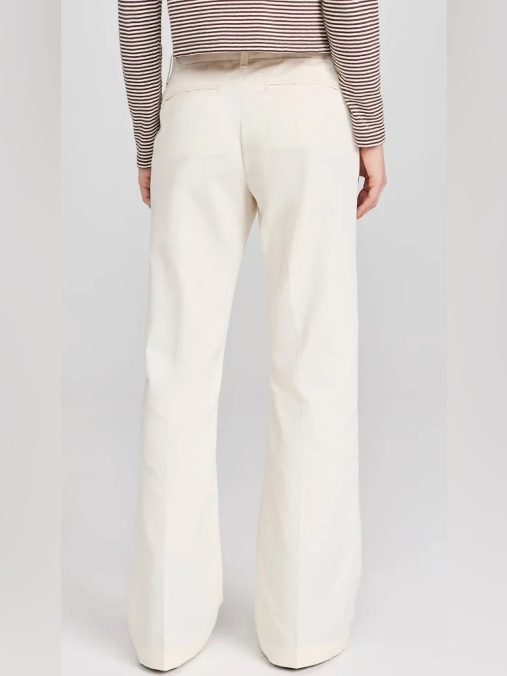 RE/DONE Mid-Rise Flared Trouser Ivory Jean (125) - Picture 2 of 9